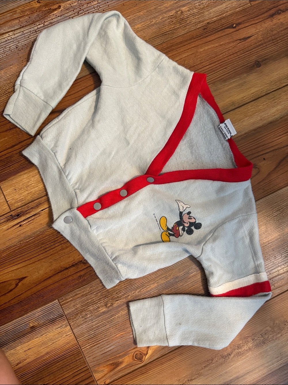 Disney JogTogs Mickey Graphic Sweatshirt - White & Red